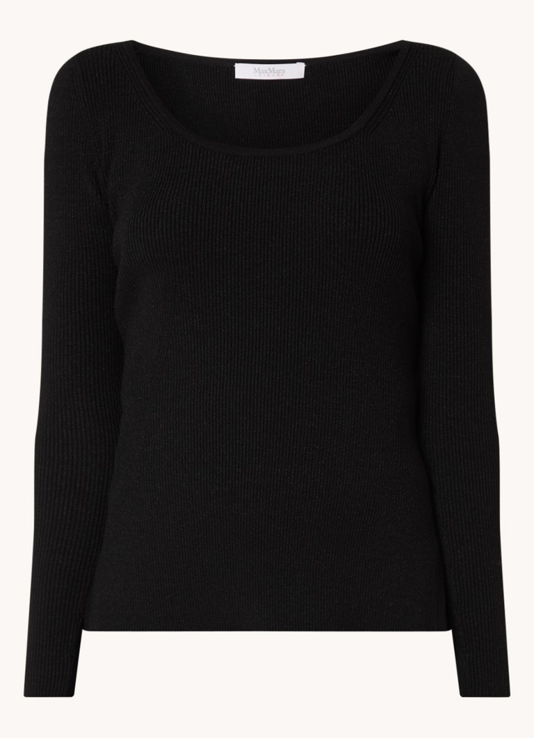 Τοπ MaxMara Ondina ribgebreide με lurex