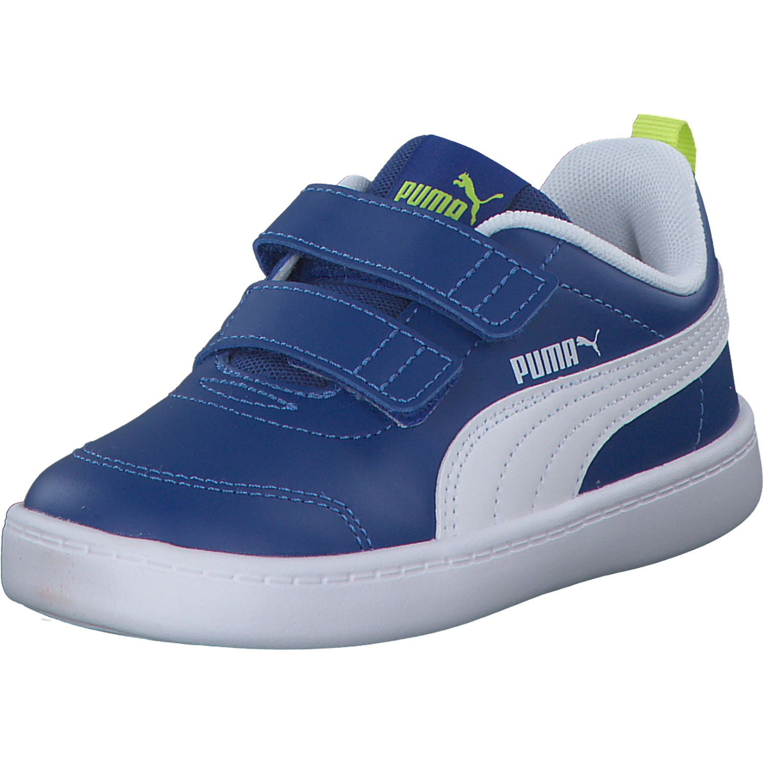 Puma Courtflex v2 V Inf 371544, Sportliche Slipper, Kinder, Blau