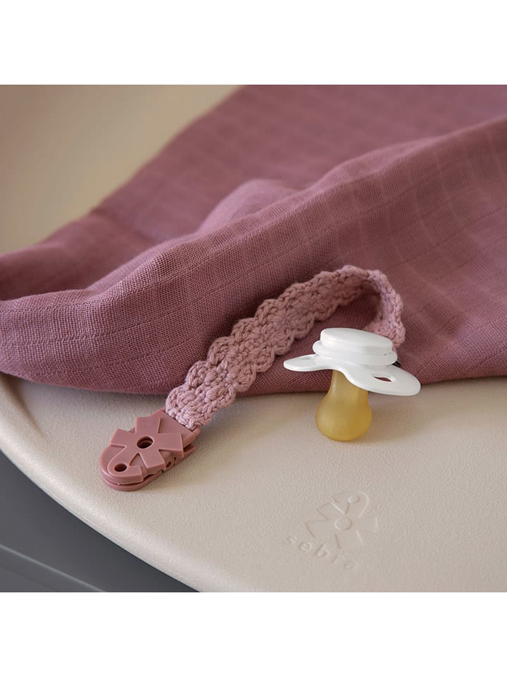 Sebra Häkel-Schnullerkette in Pink - ab Geburt günstig kaufen onesize