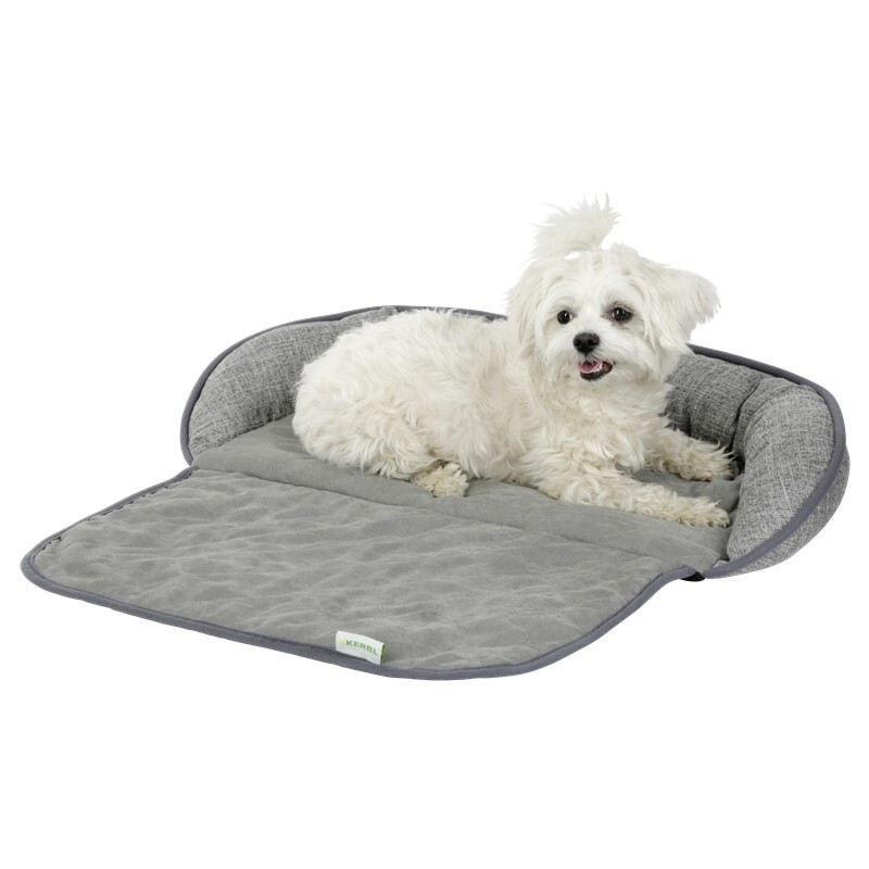 Kerbl Hundekissen Kerbl Couchkissen Emalia grau 98 cm, 66 cm, 12 cm