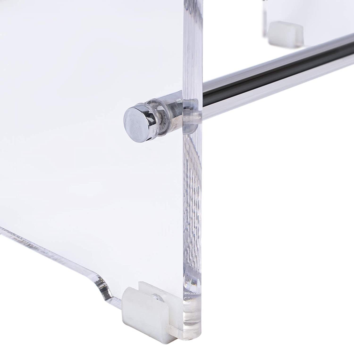 Schulte Duschhocker XL, aus Acrylglas, mit extra großer Sitzfläche, belastbar bis 130 kg, ergonomisch geformt, rutsch- und standfest, Restposten