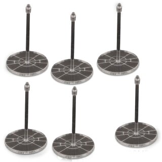 Dropfleet Commander Clear Base Pack - Medium (6)