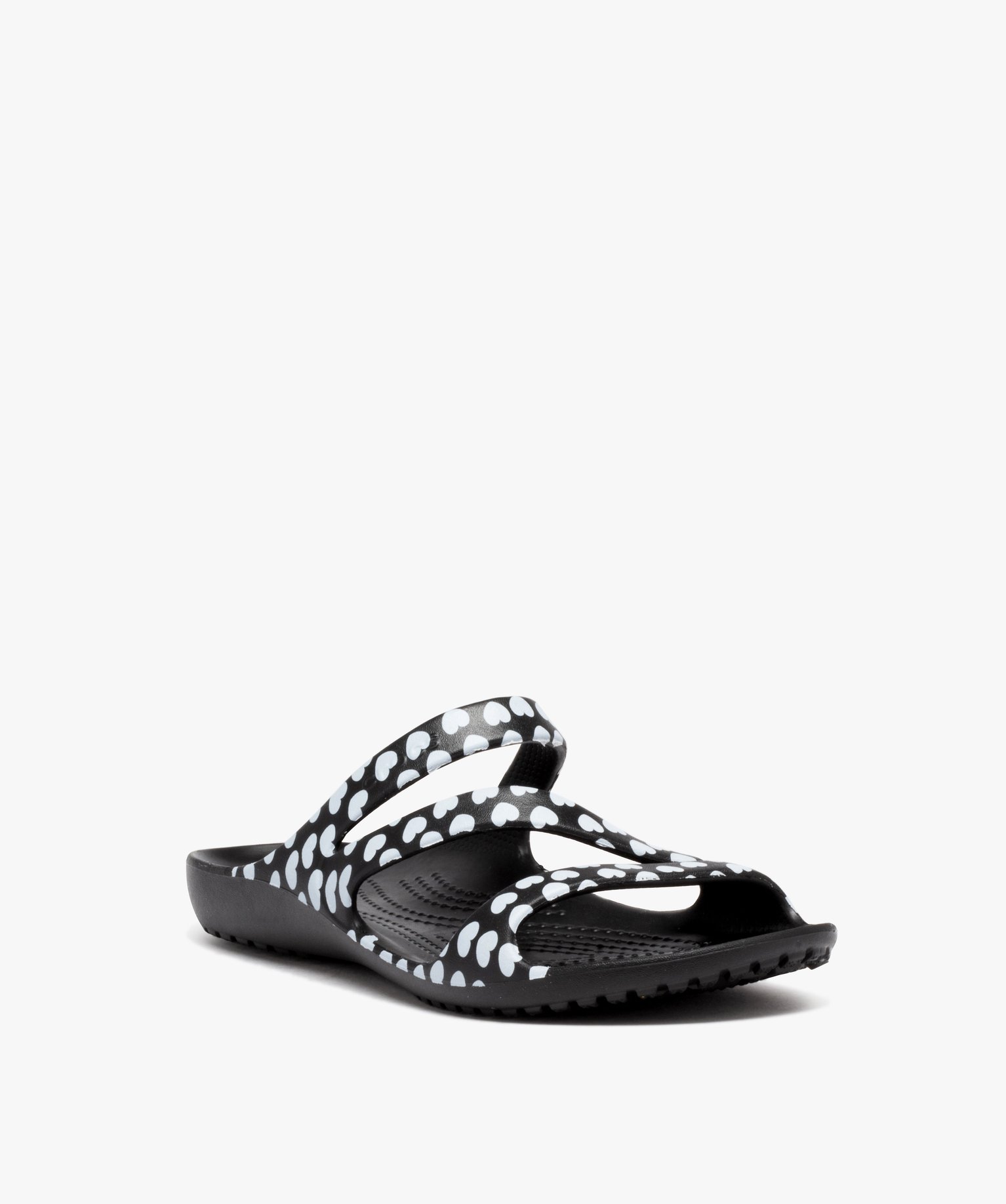 Mules de piscine femme bride en Z à motifs - Crocs noir | GEMO
