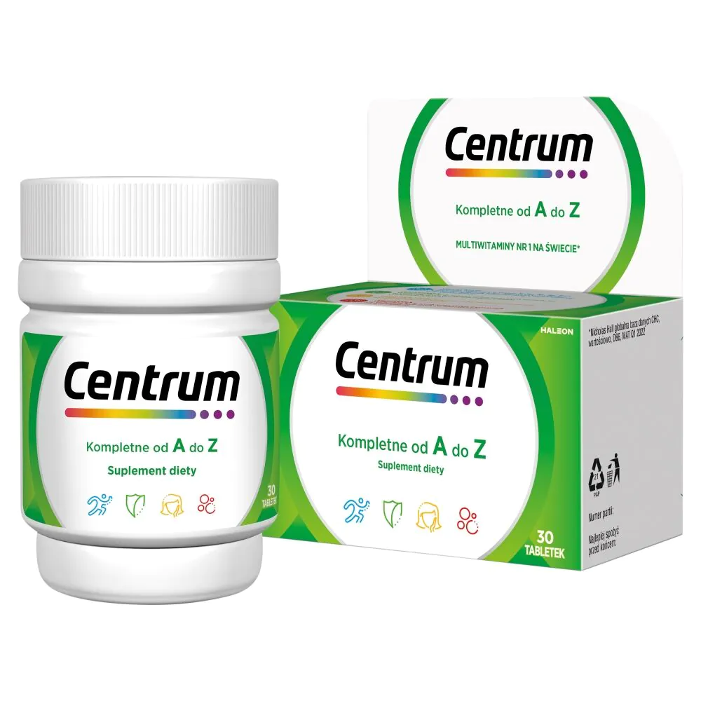 Kompletan centar od A do Ž, set vitamina i minerala, 30 tableta