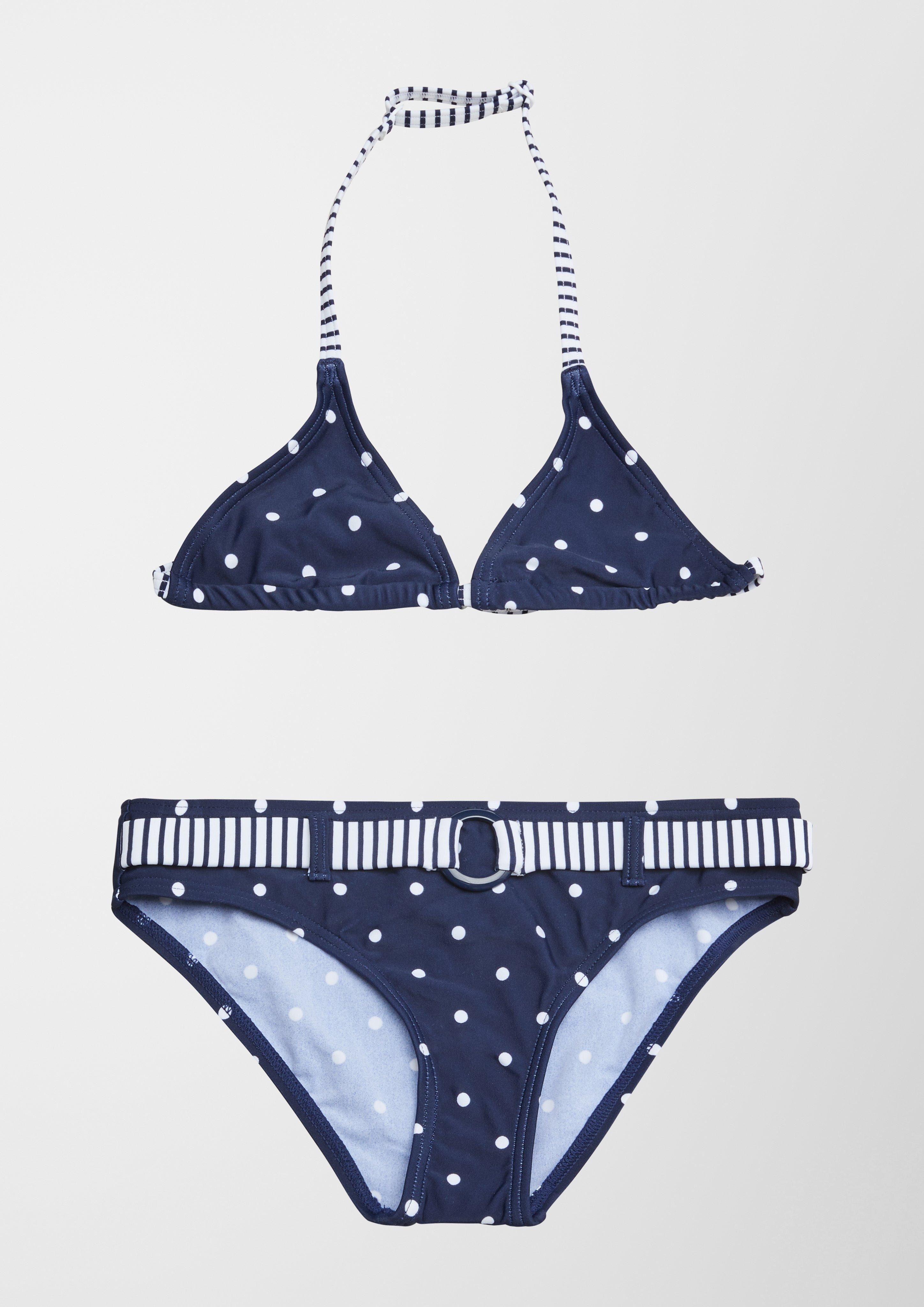 Triangel-Bikini mit Pünktchen  6007127-5870