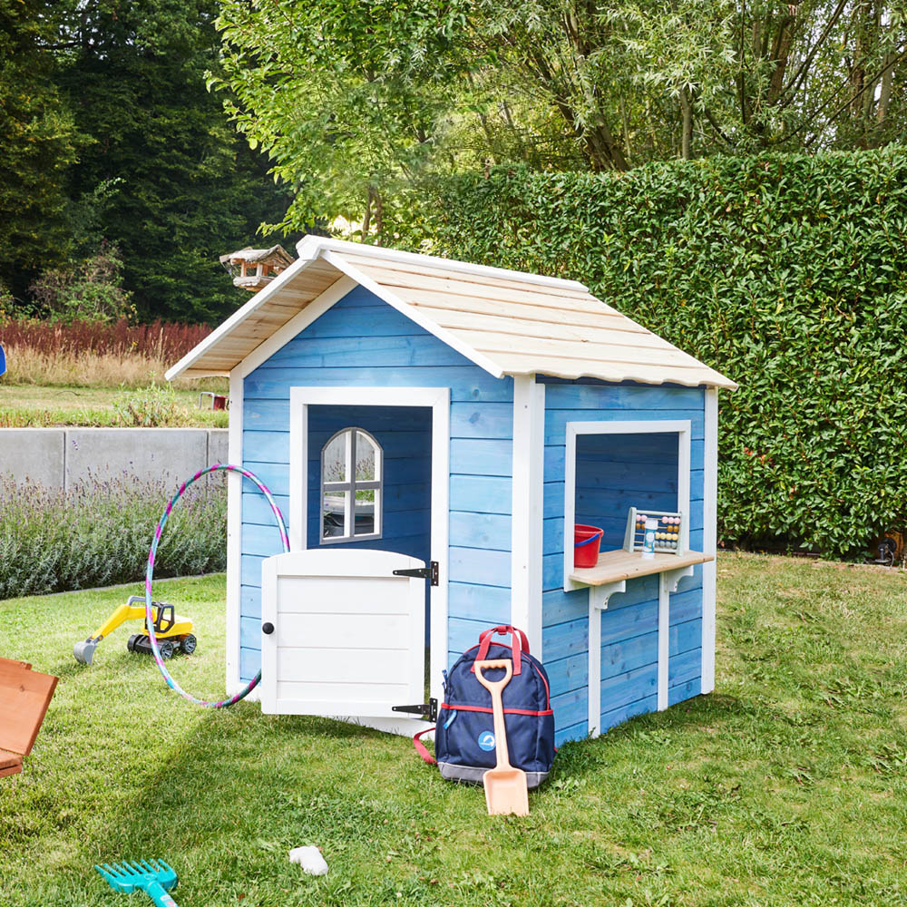 Home Deluxe Spielhaus - Der große Palast / Blau ohne Bank