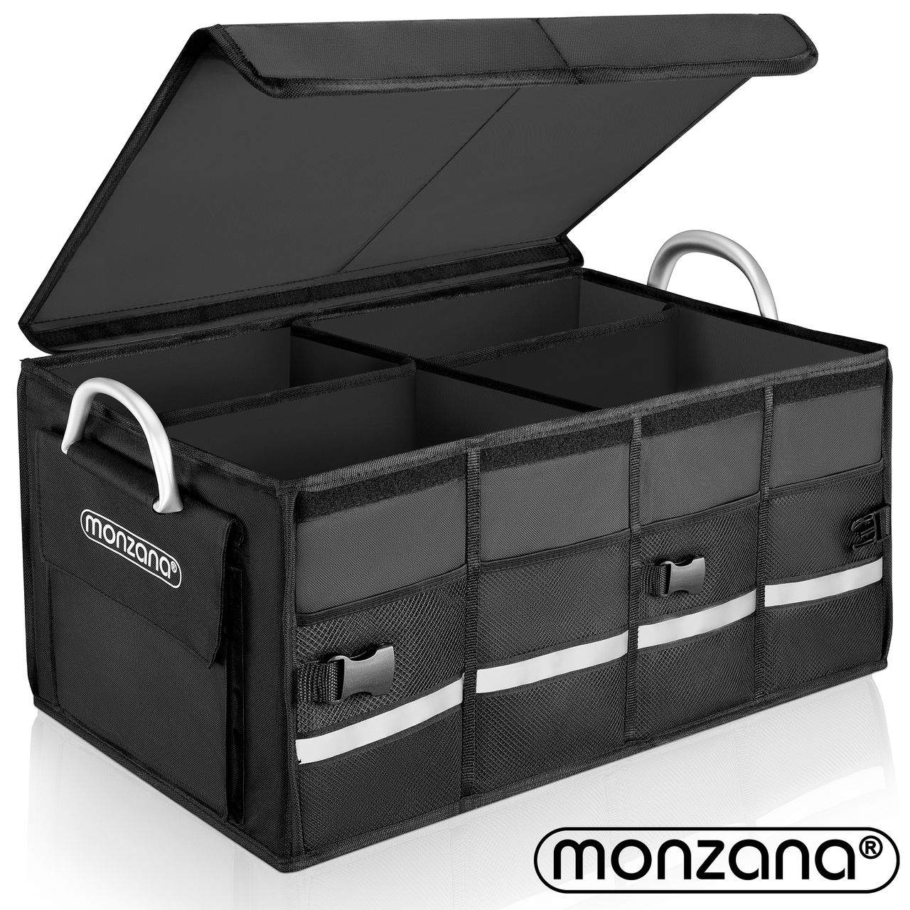 Casaria monzana® Kofferraumtasche Schwarz 60x35x30cm