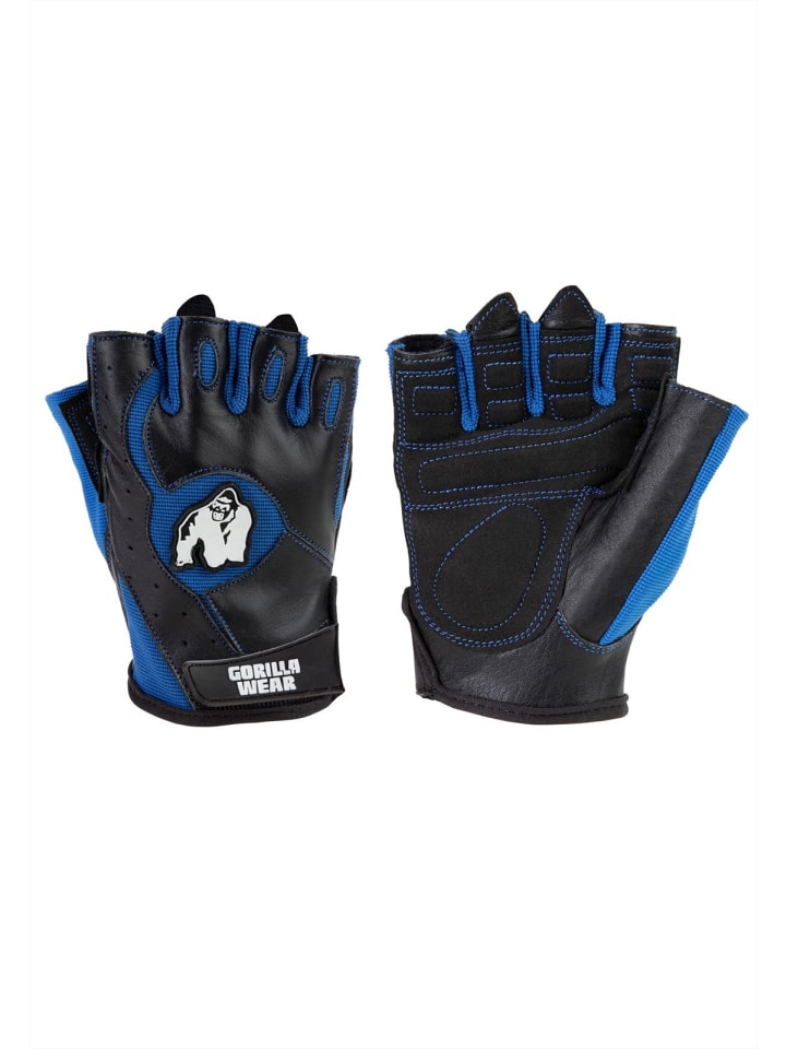 Gorilla Wear Trainingshandschuhe - Mitchell - Schwarz/Blau günstig kaufen