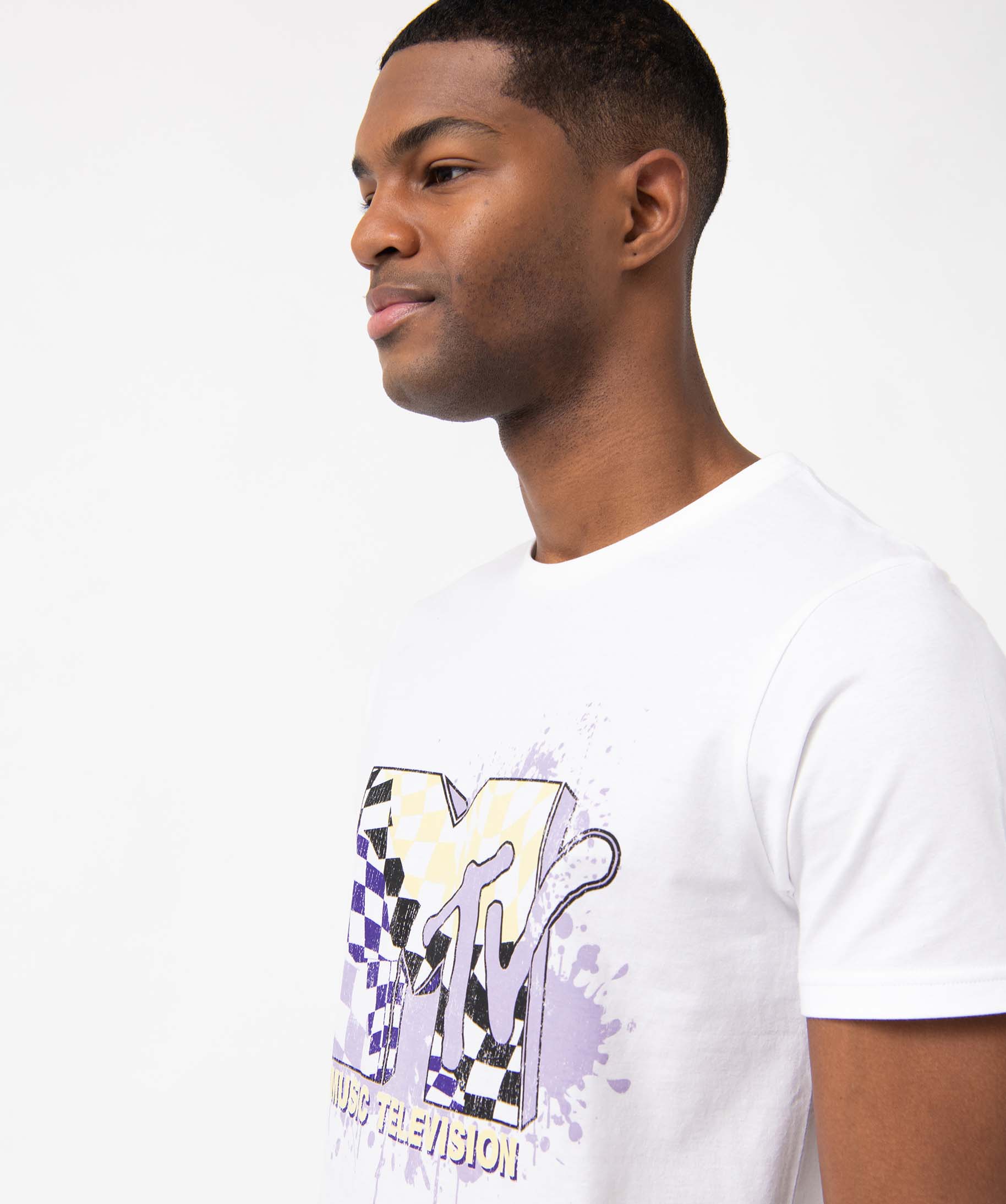 Pyjashort homme bicolore - MTV blanc | GEMO