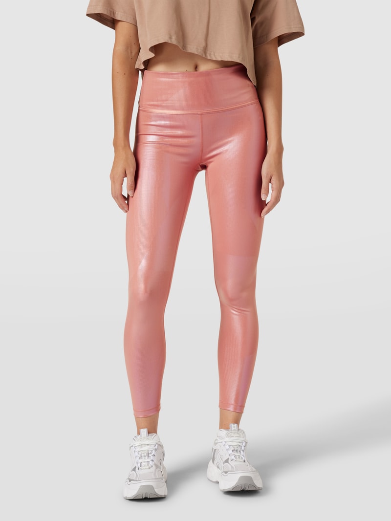 Leggings in schimmernder Optik in rosa