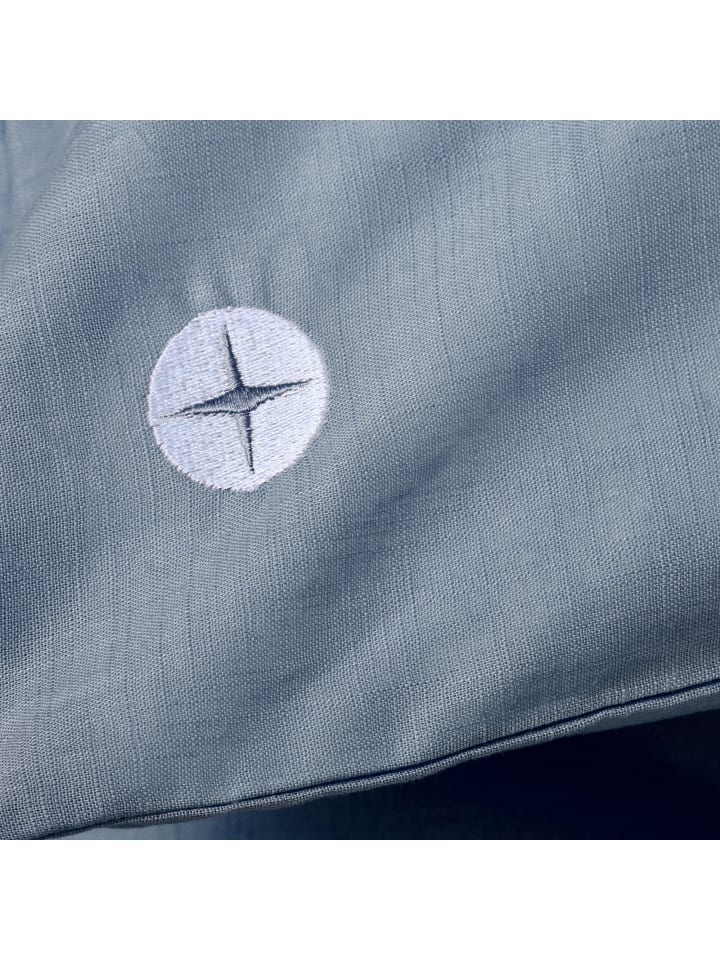 nordic coast company  Hochwertige Babybettwäsche in Blau Grau 80x80 cm günstig kaufen 80x80 cm