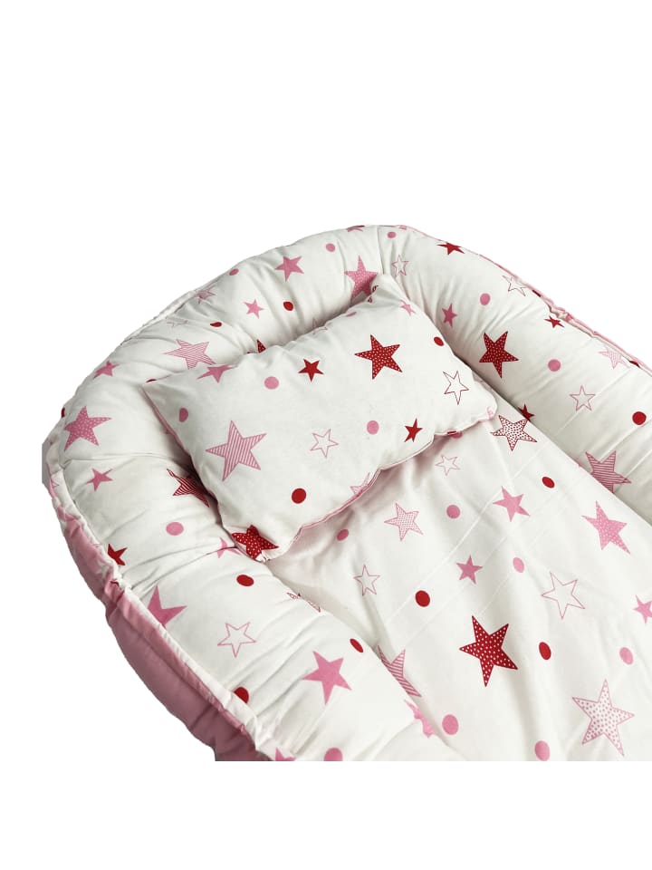 just2little Babynest mit Kissen in Rosa günstig kaufen onesize
