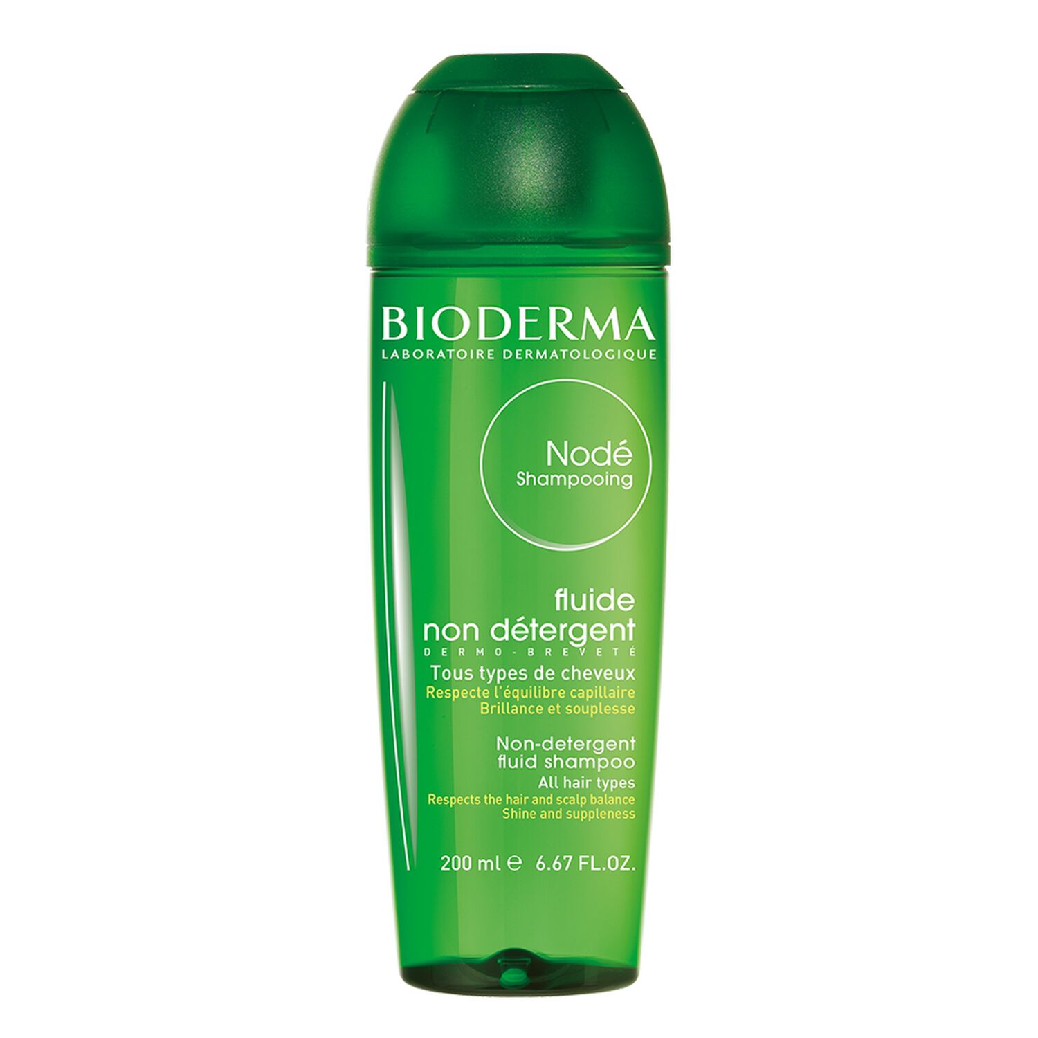 Bioderma Nodé Shampooing Fluide Nettoie, Respecte et Protège - Tous Types de Cheveux
