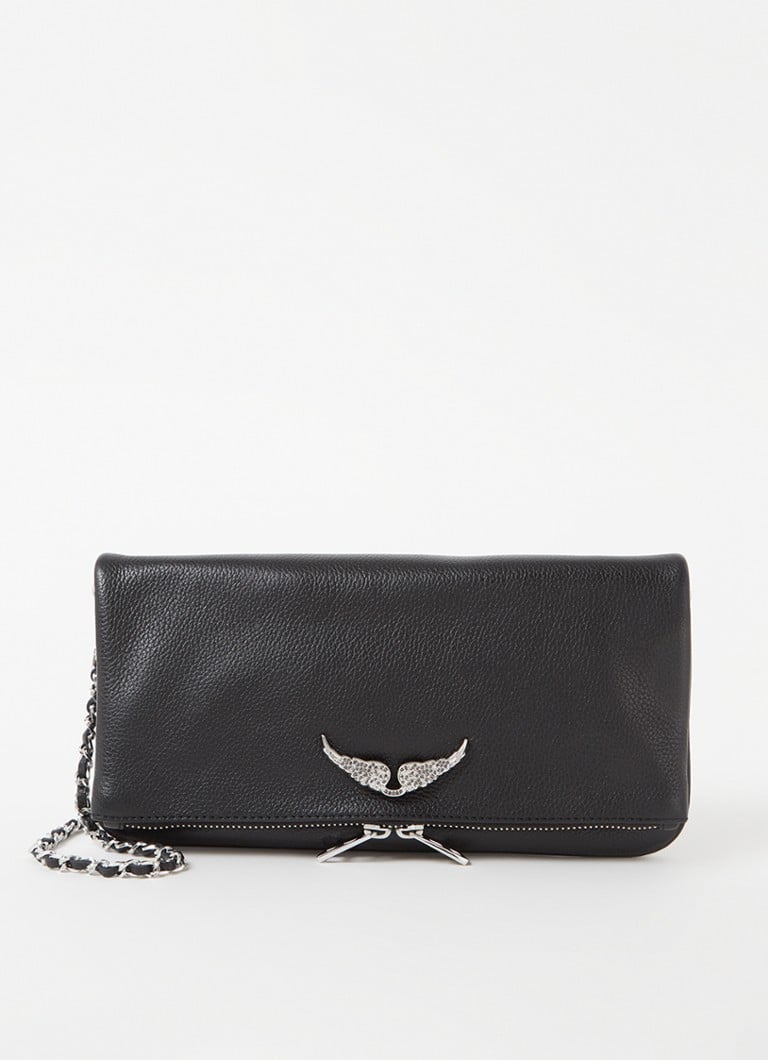 Pochette en cuir Zadig&Voltaire Rock avec bandoulière amovible