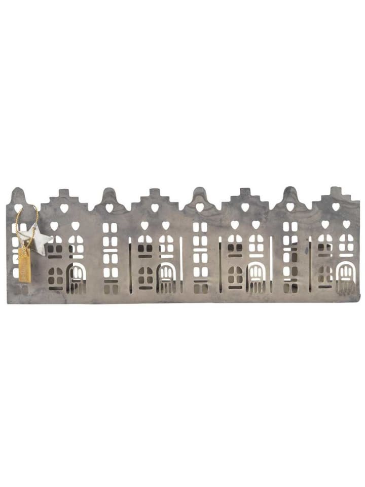 IB Laursen Kerzenhalter HAUSFASSADE Grau für 4 Kerzen 19 cm günstig kaufen onesize