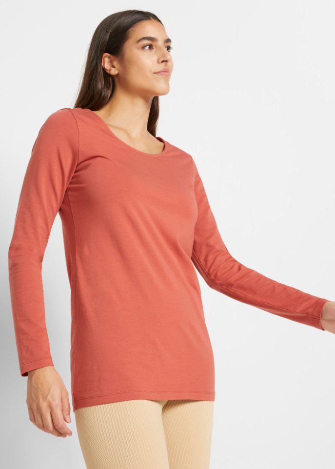 Longshirt mit Bio-Baumwolle (2er Pack)