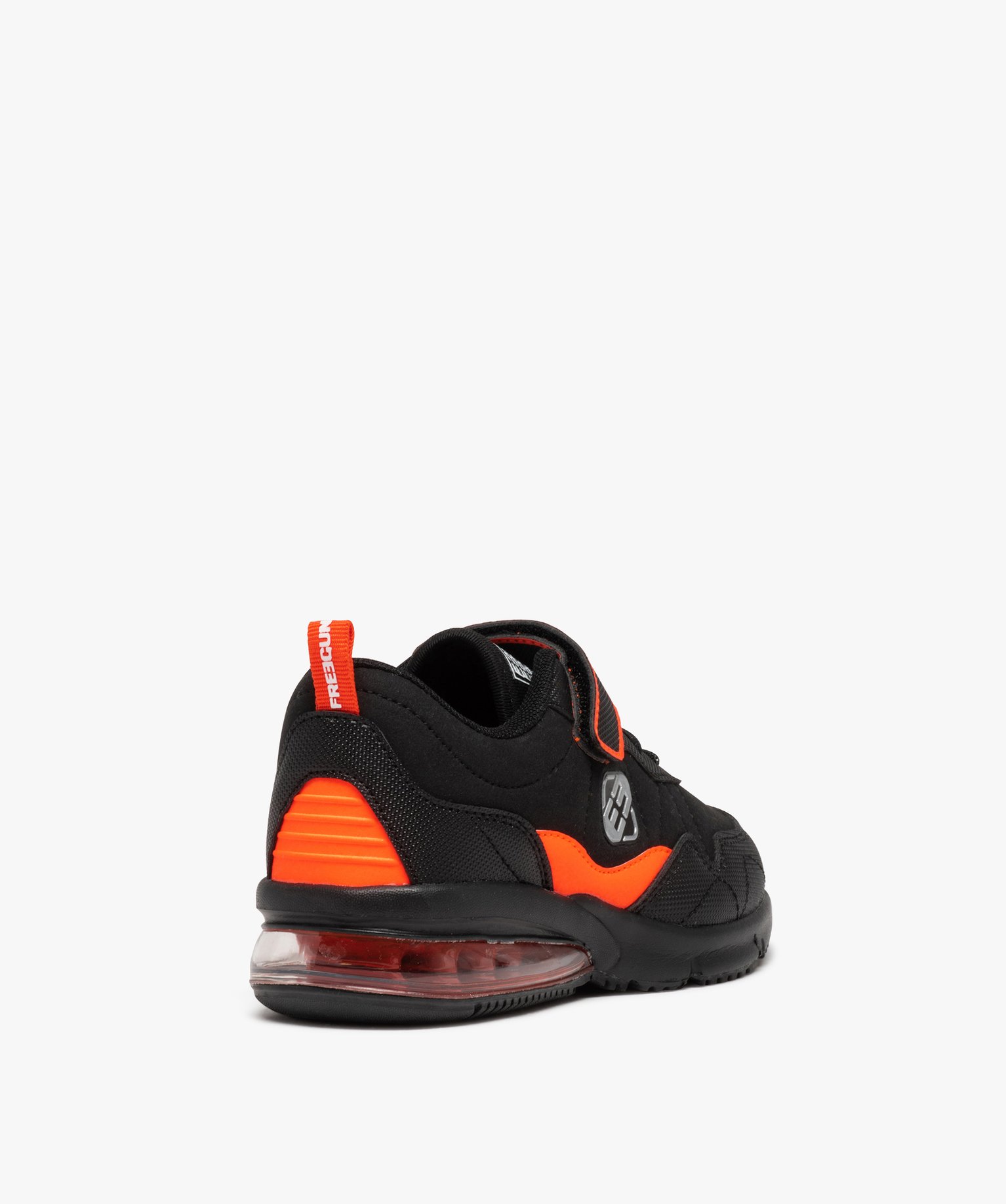 Baskets Garçon détails fluo à semelle bulle d’air - Fre... noir | GEMO