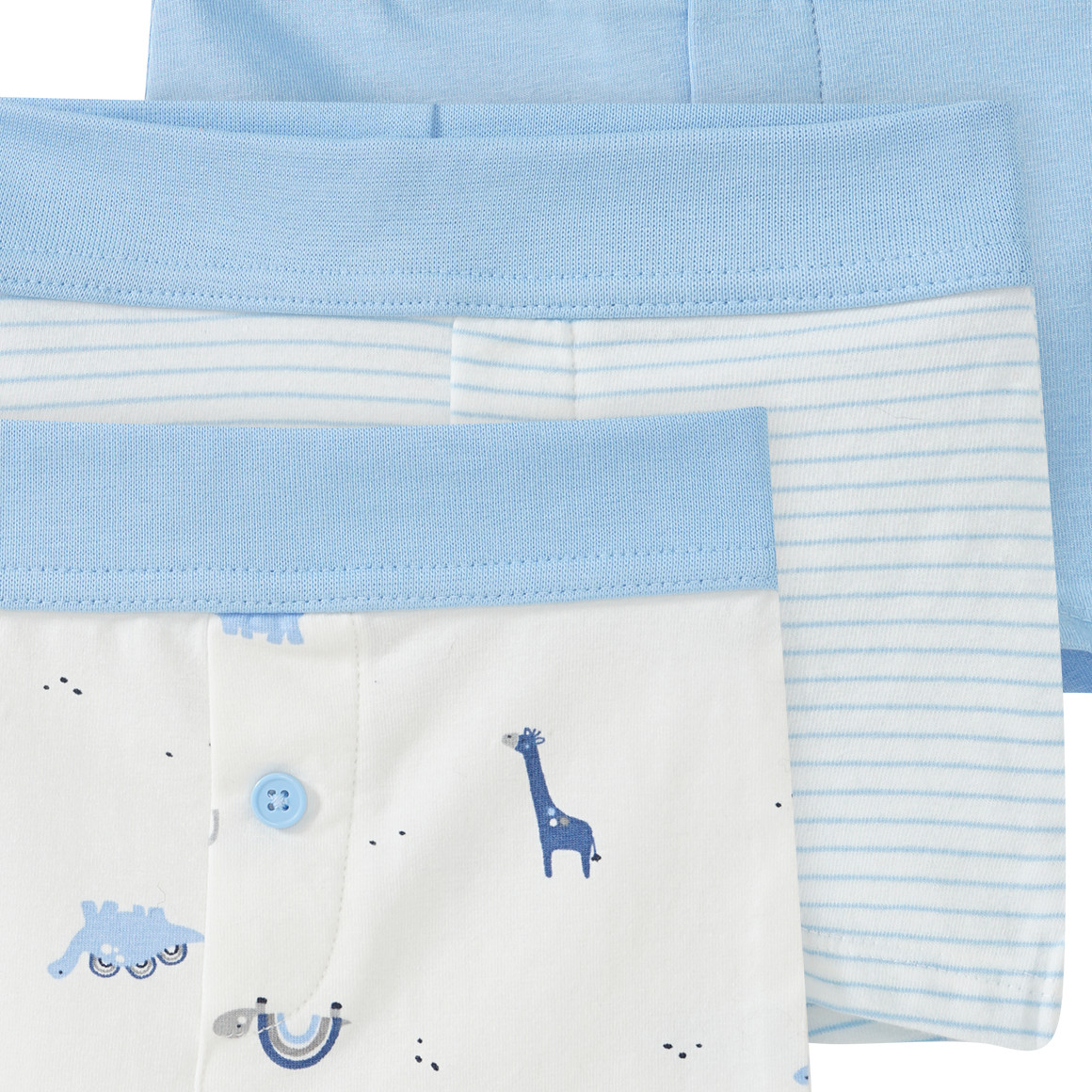 3 Baby Boxer in verschiedenen Dessins