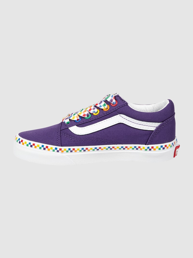 Sneaker aus Leder und Textil Modell 'Old Skool' in lila