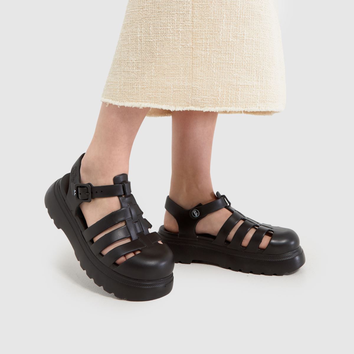 JUJU JELLIES angyalos szandálok fekete színben
