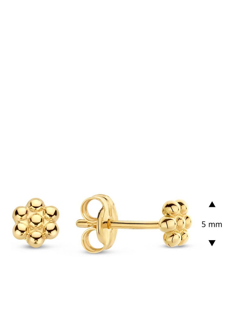 Jackie 14K Gold Margarita -nappikorvakorut 14 karaatin keltakullasta