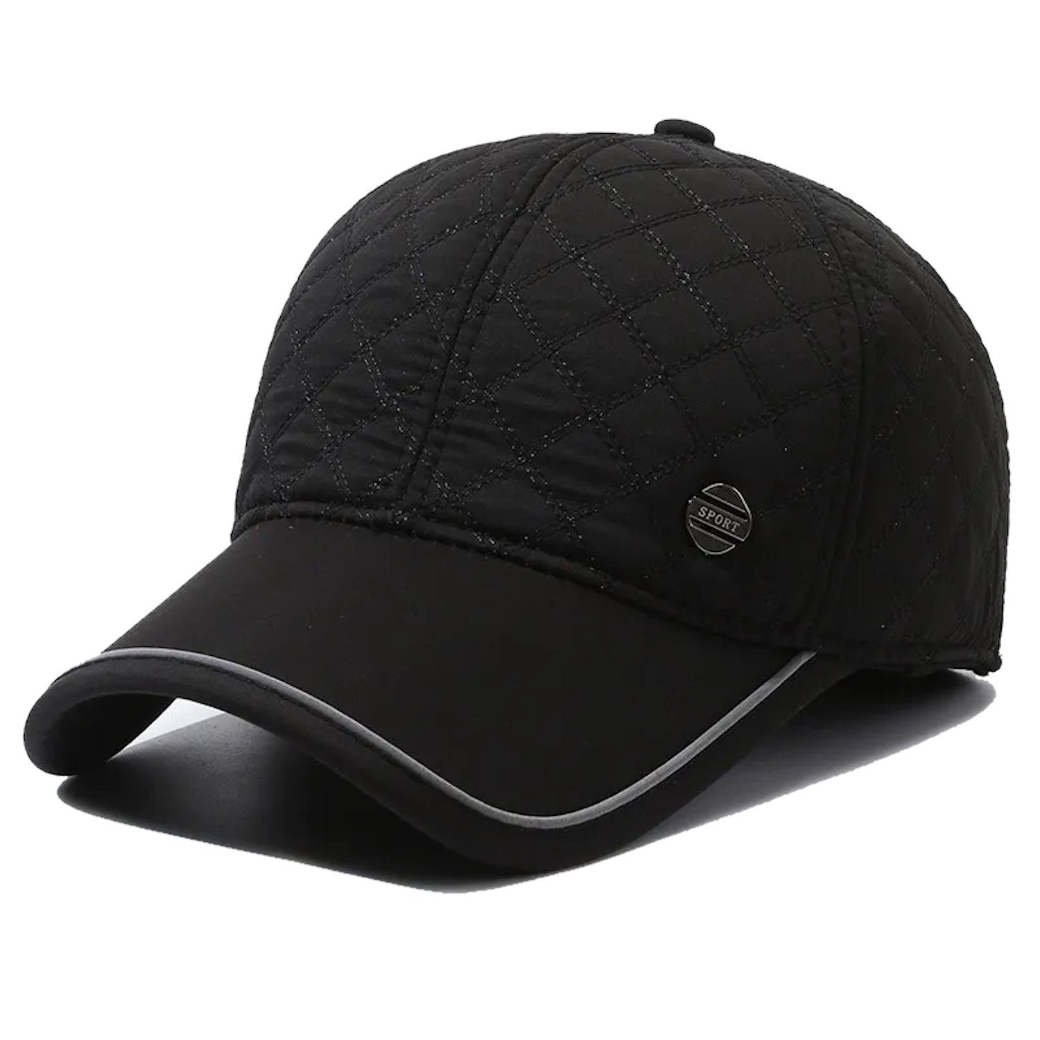 Sporty Baseball Cap Winter Baseballcap mit Ohrenklappen Herren Ohrenschutz Wintercap Cap Ohrenklappen