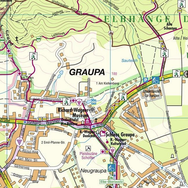 Pirna und Umgebung 1 : 20 000 - Wanderkarte