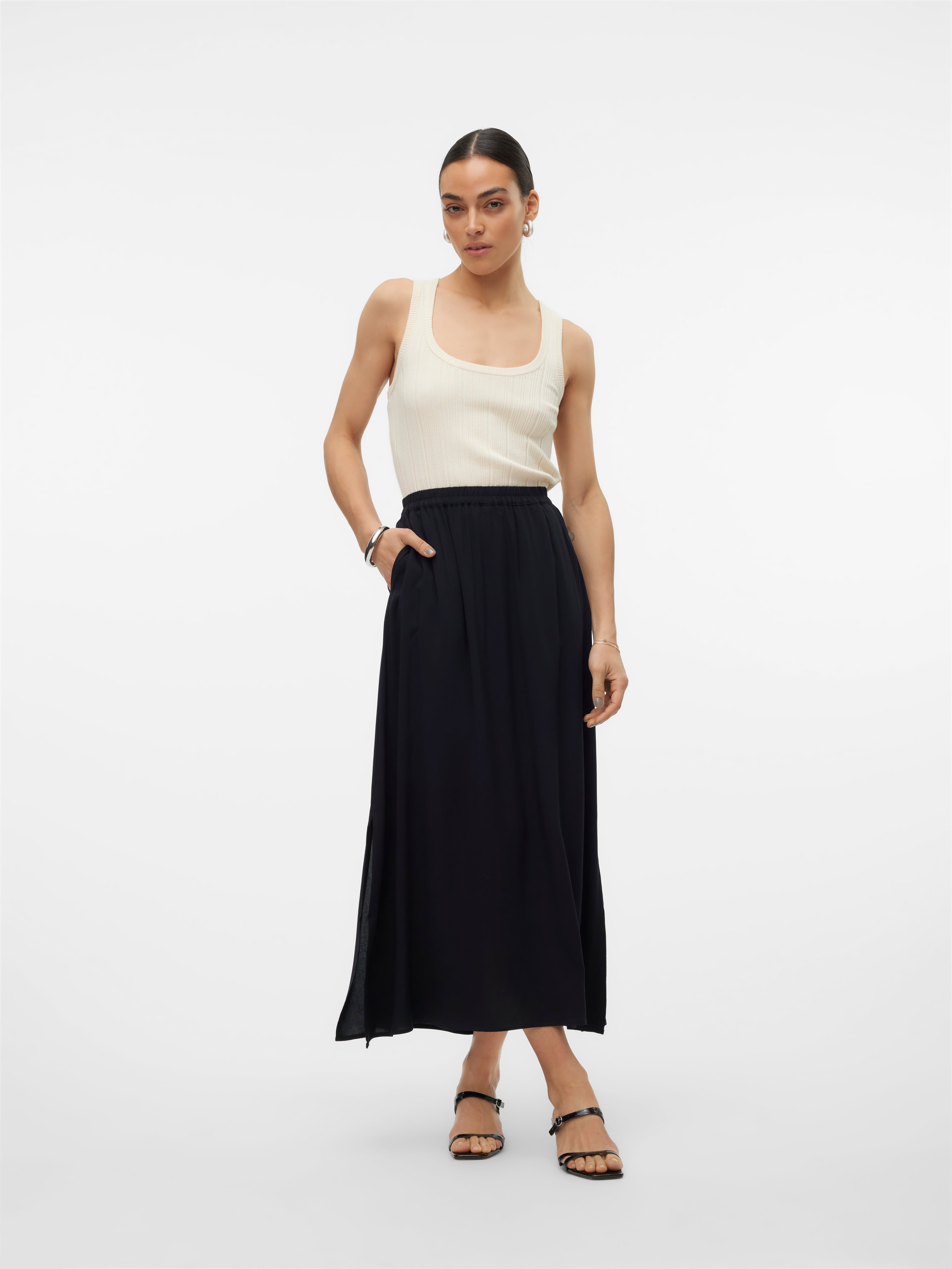 VMEASY Hohe Taille Langer Rock