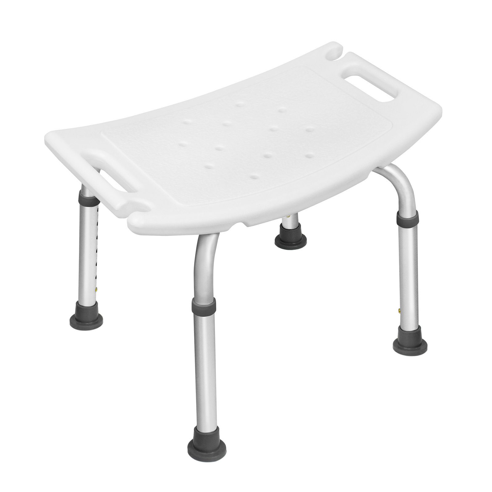 UISEBRT Duschhocker Badhocker Höhenverstellbar, belastbar bis 136 kg