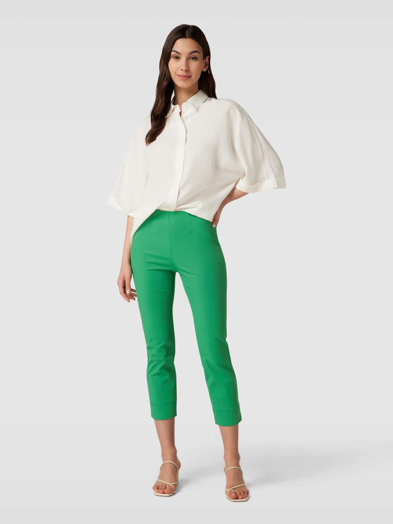 Bluse mit kurzen Raglanärmeln in ecru