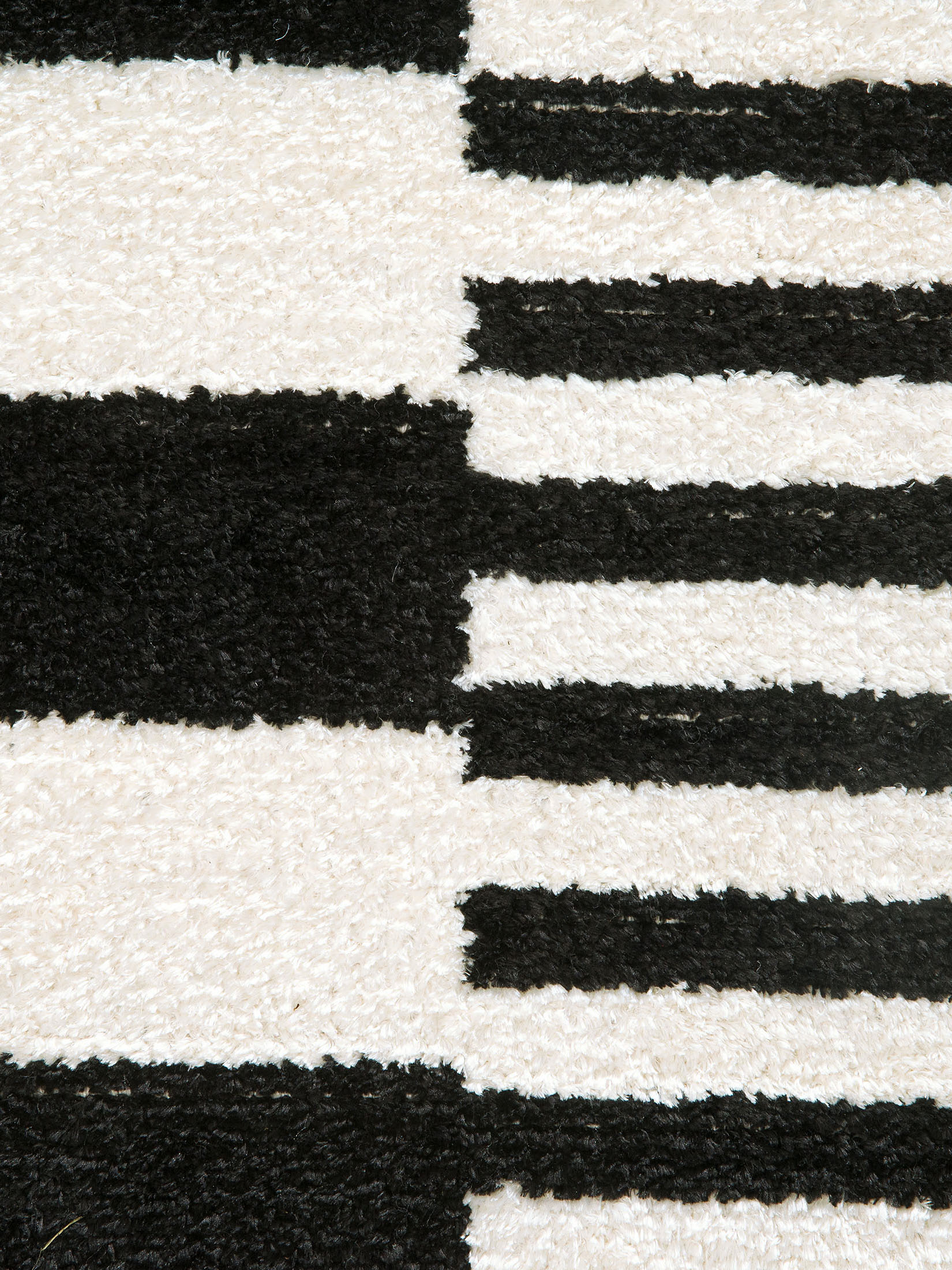 Raya Moderner Teppich, Black/White