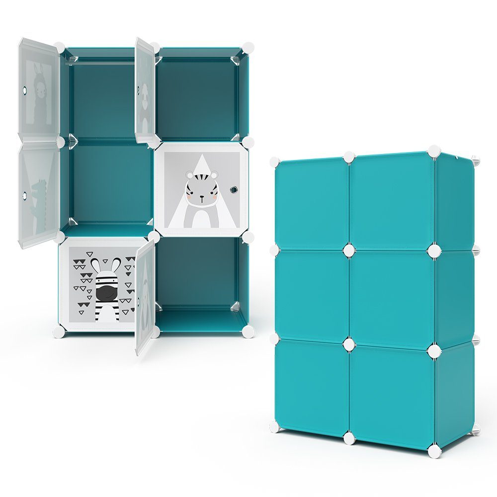 Vicco Bücherregal Kleiderschrank DIY 5 Fächer ANDY Modular 1