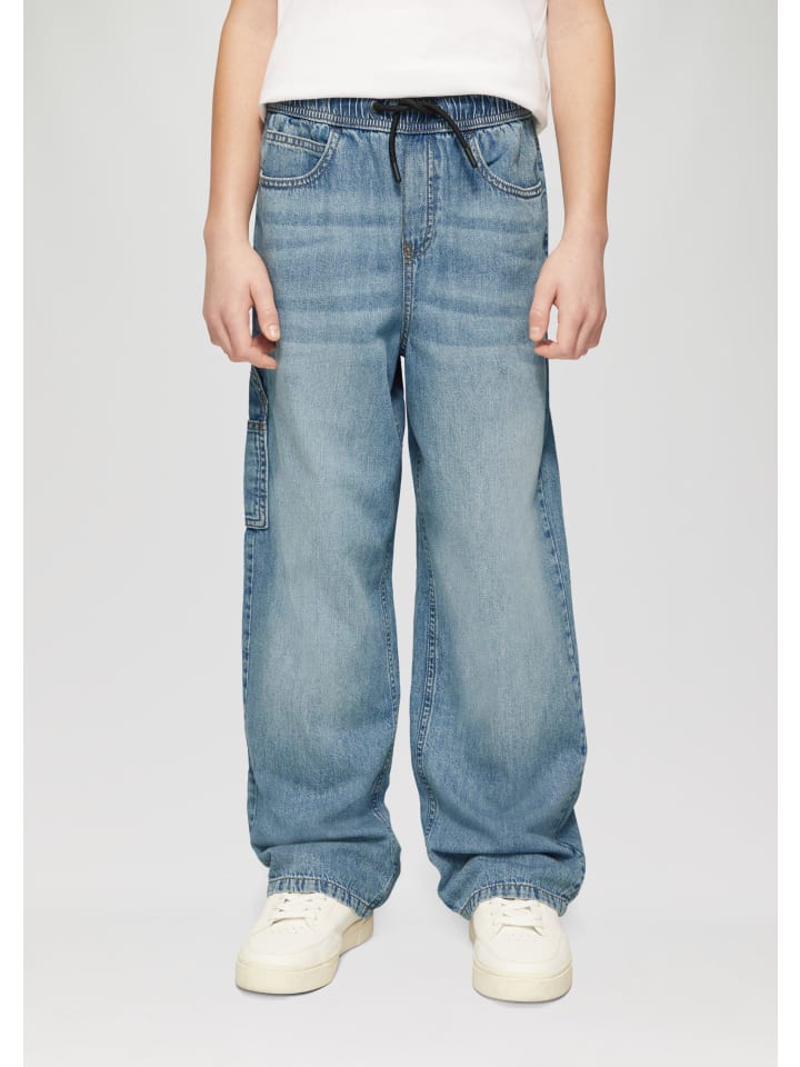 s.Oliver Jeans-Hose lang in Blau günstig kaufen