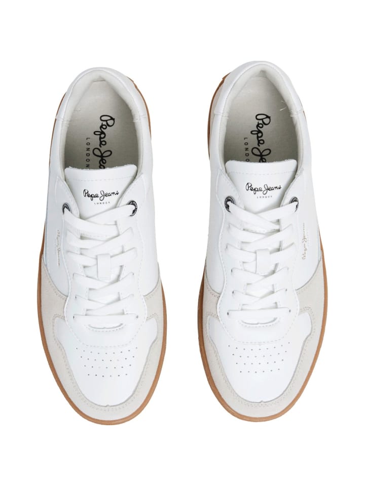 Pepe Jeans Turnschuhe Camden in Weiß günstig kaufen