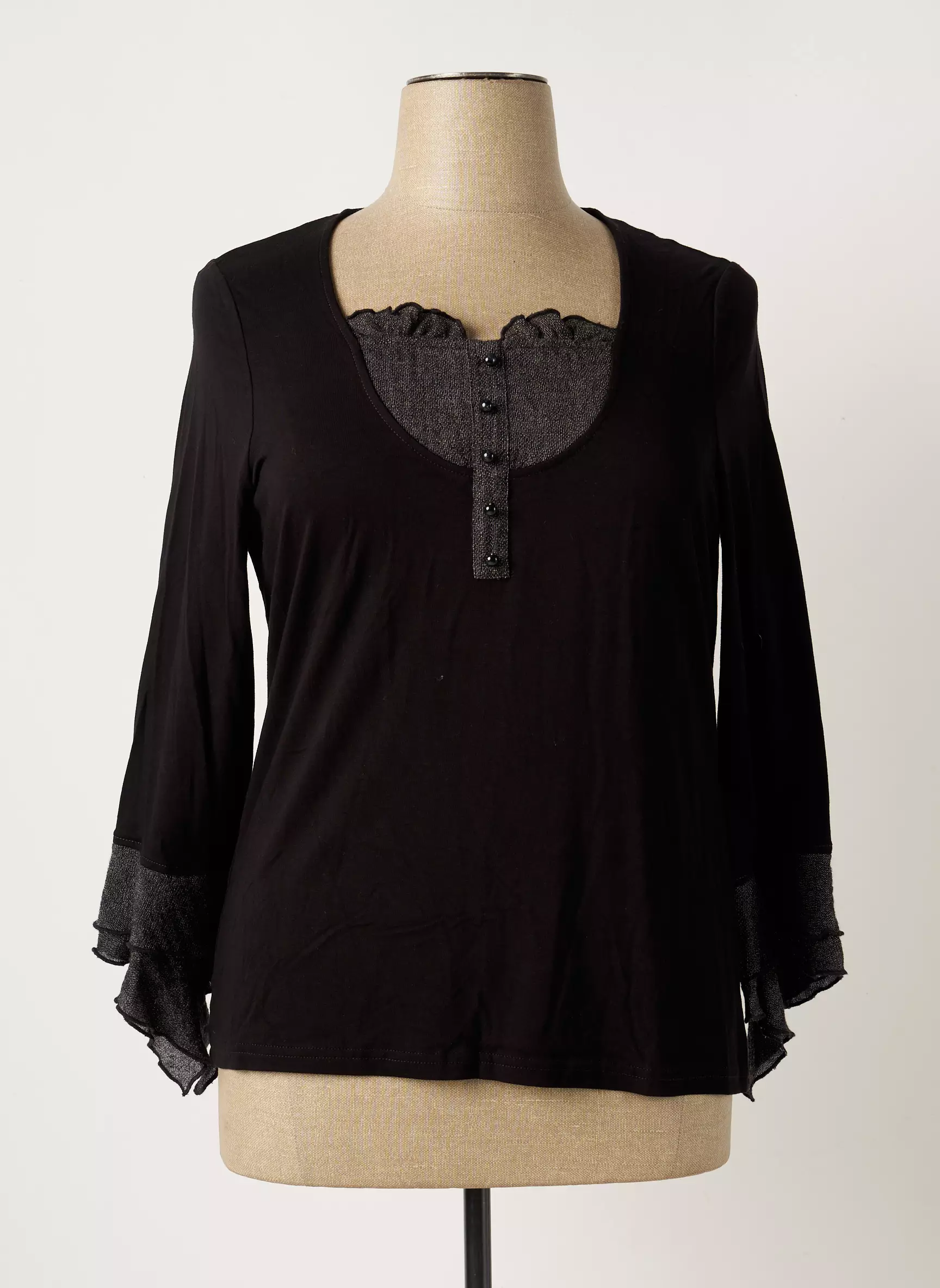 Pause Cafe Tops Femme couleur noir