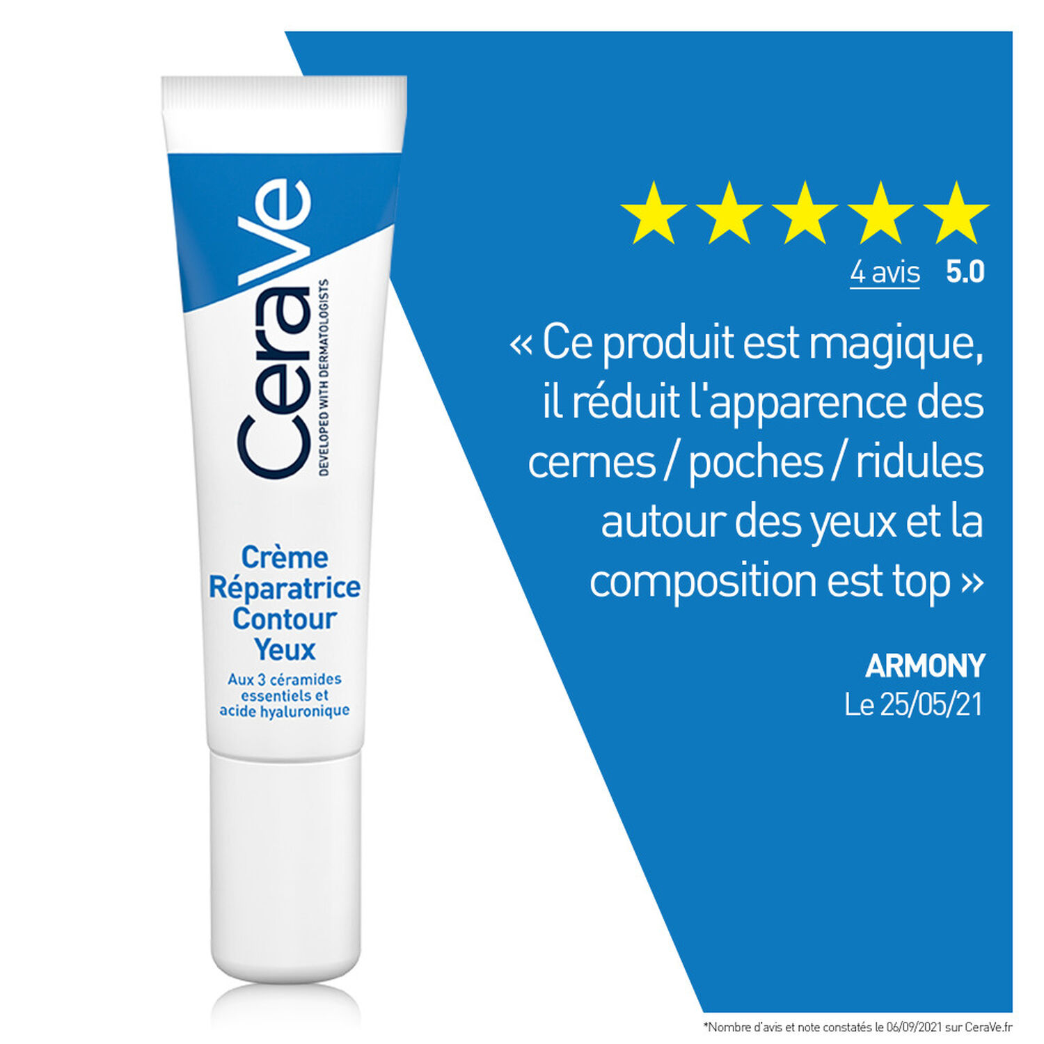 Cerave Crème Réparatrice Contour des Yeux 14 ml