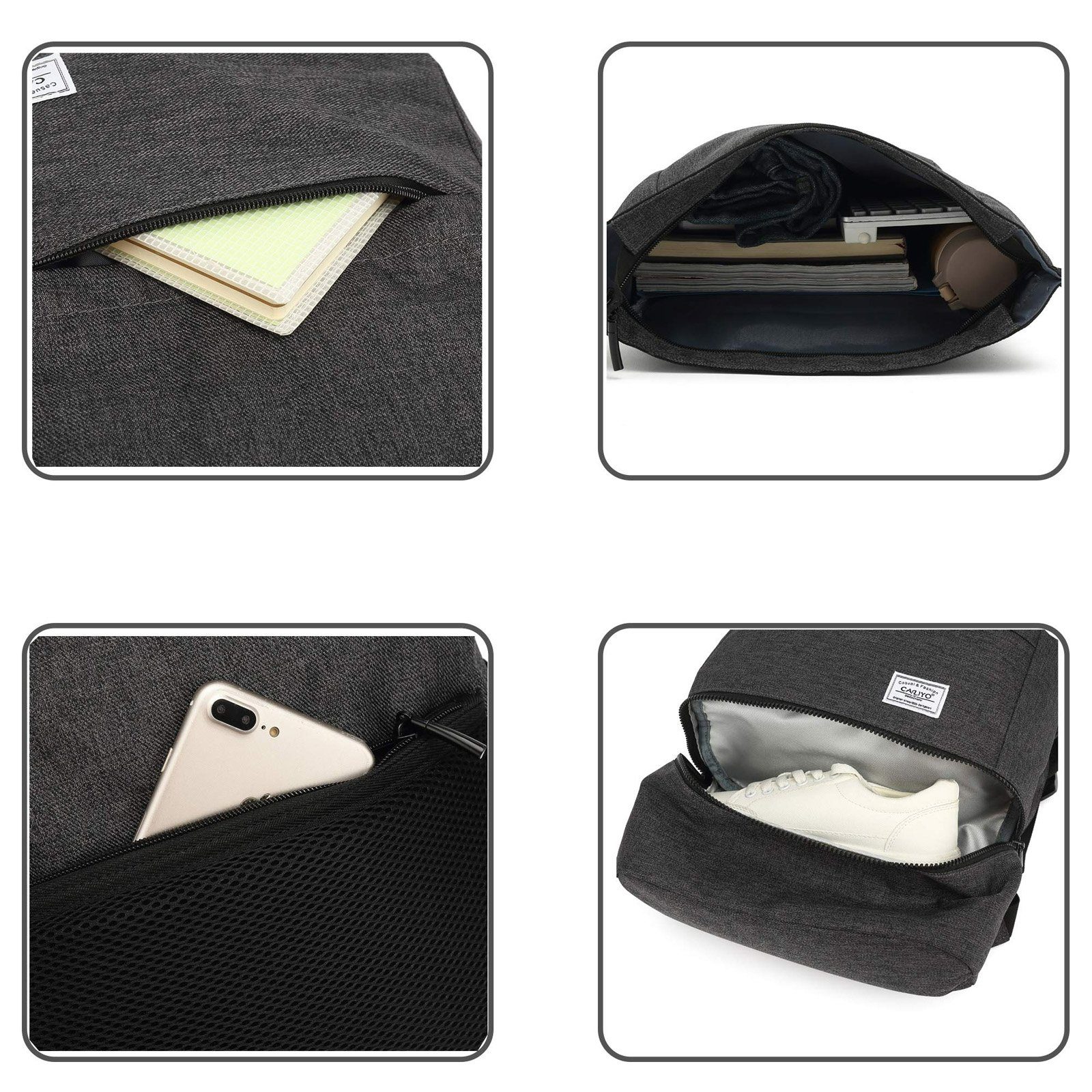 TAN.TOMI Rucksack Rucksack Damen, Wasserdicht Laptop Herren Rolltop Reiserucksack, Rucksack mit Laptopfach außen, ergonomisches Rückendesign