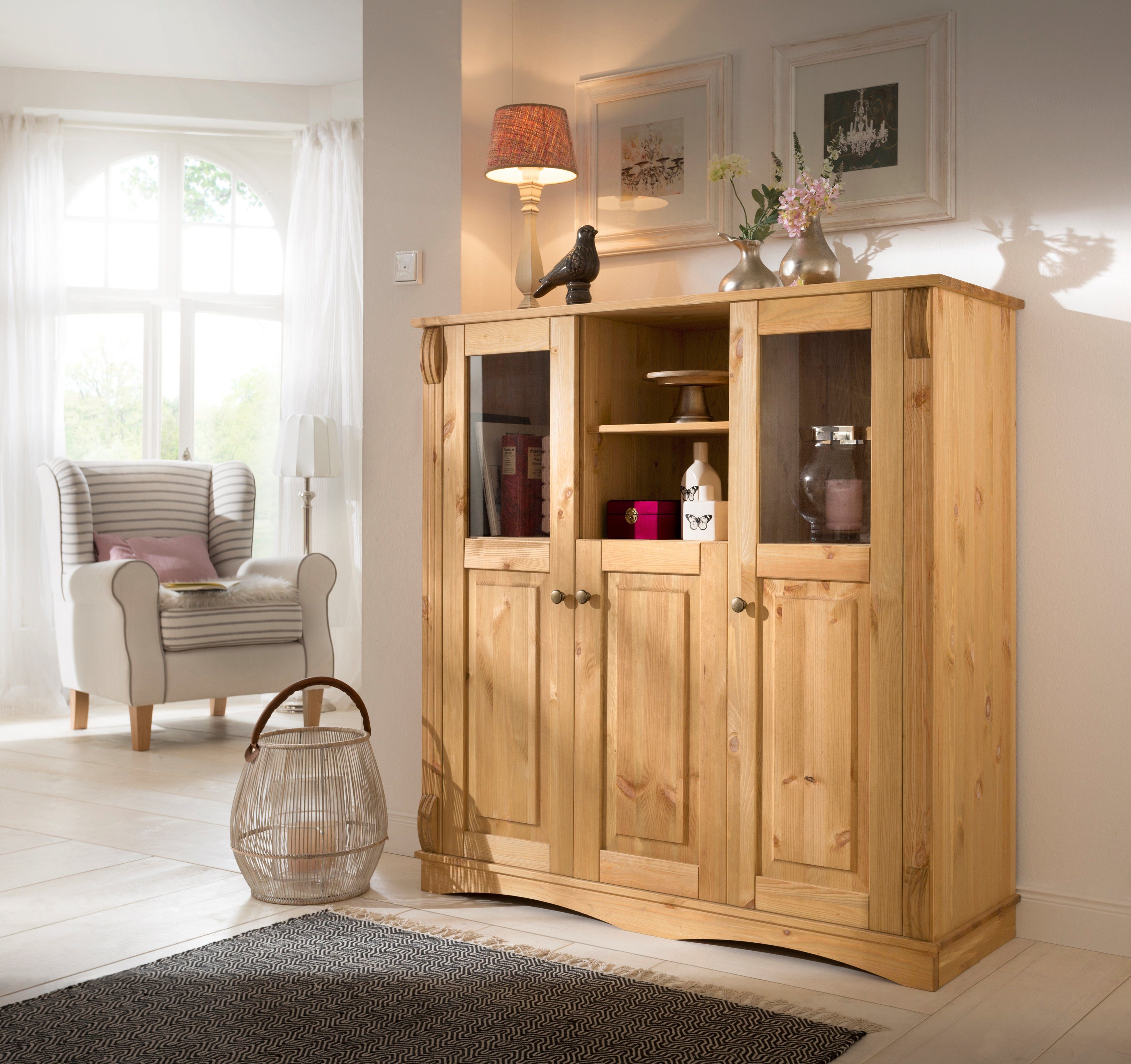 Home affaire Highboard Teresa, Breite 119 cm