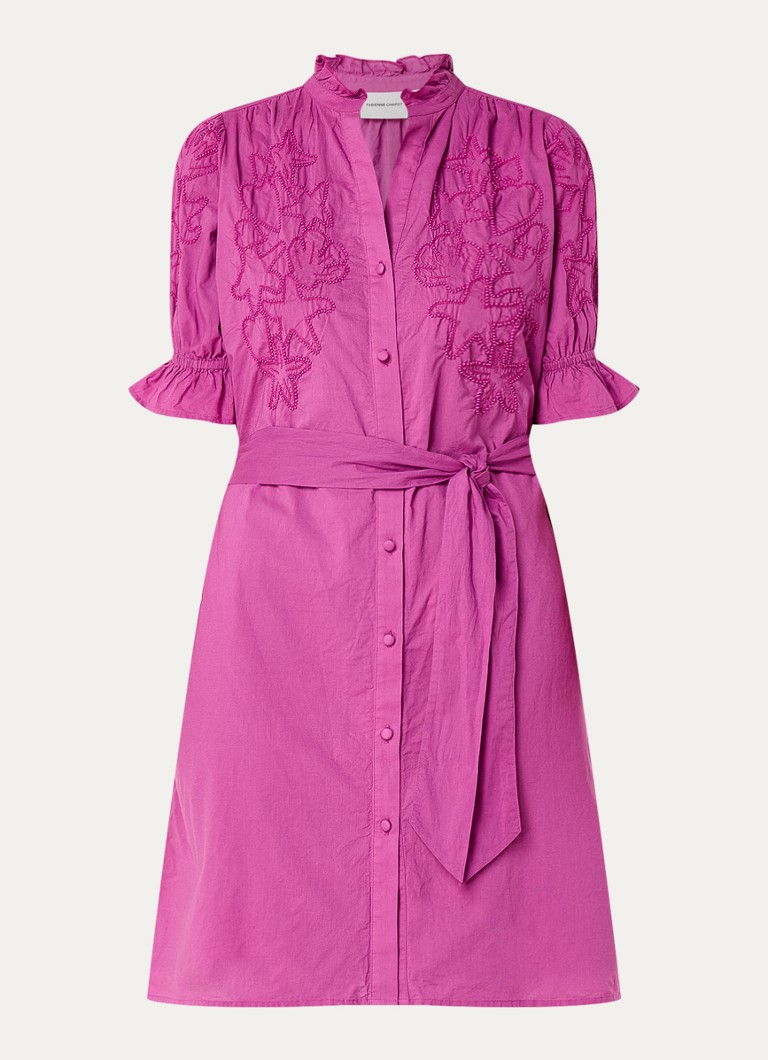 Robe-blouse courte Fabienne Chapot George ornée de perles