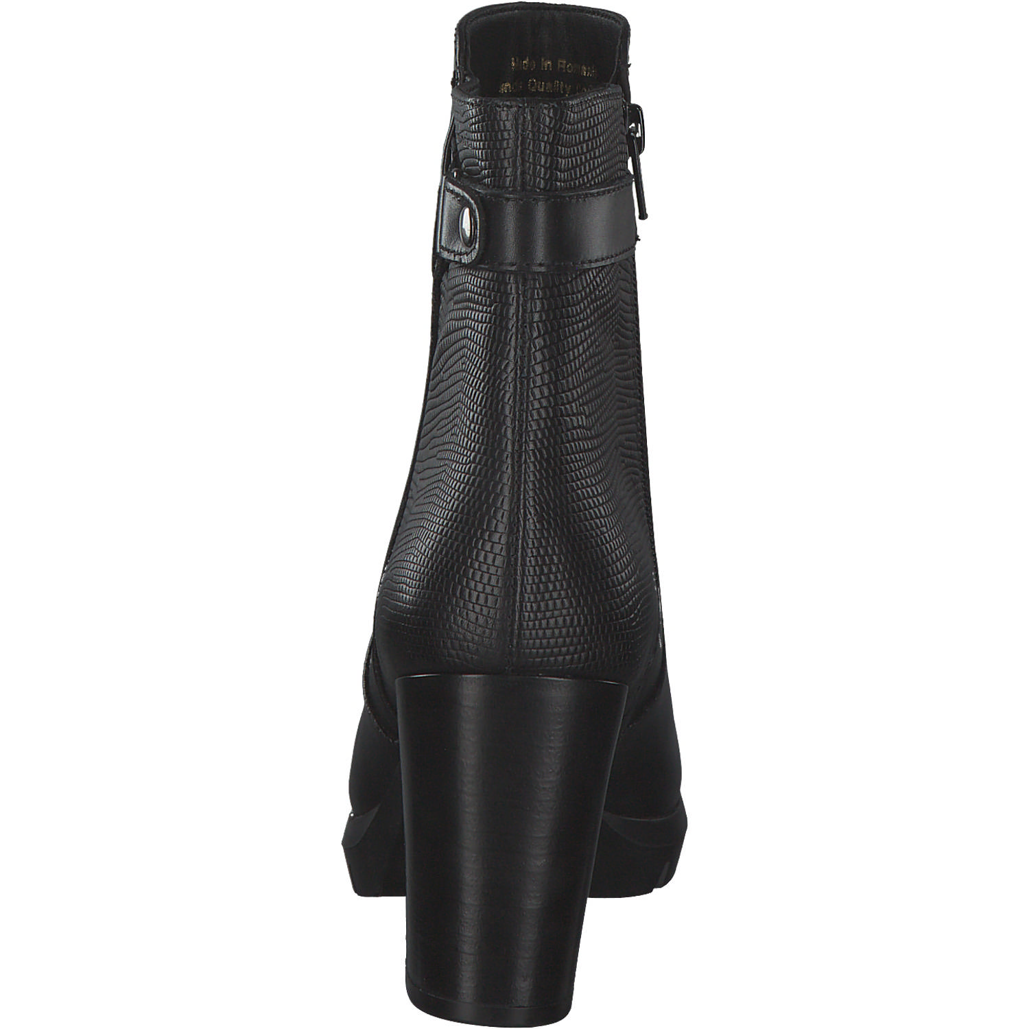 Tamaris 25041, Stiefeletten, Damen, black/struct.