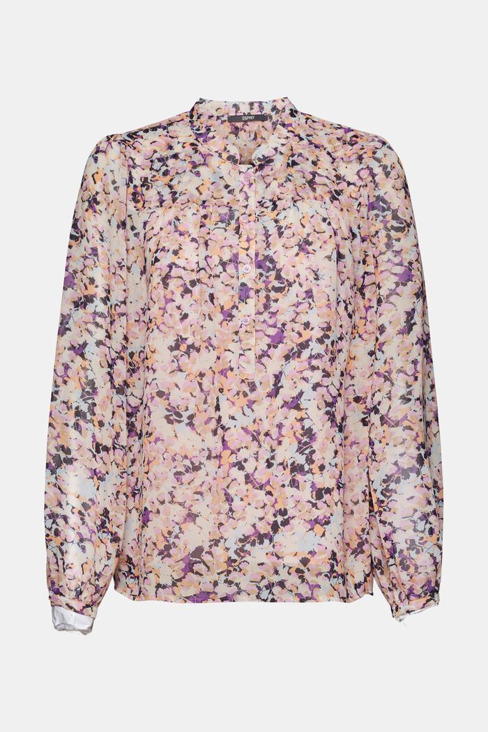 Chiffonbluse mit Muster