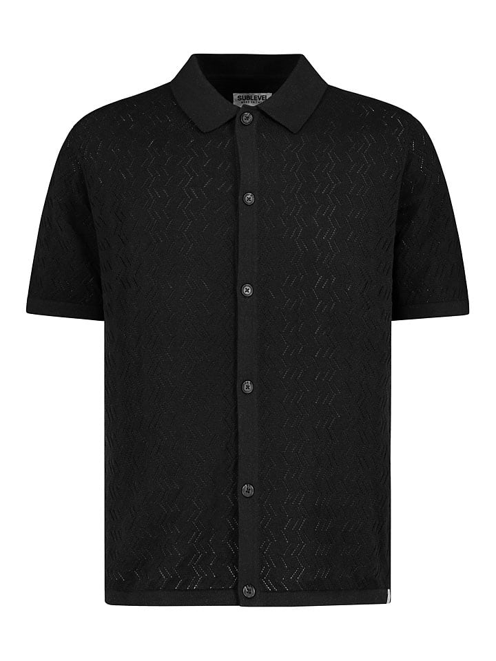 Authentic Style Strickhemd - Regular fit - in Schwarz günstig kaufen