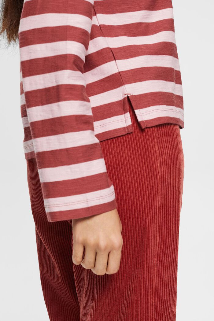 Gestreiftes Longsleeve, 100% Baumwolle