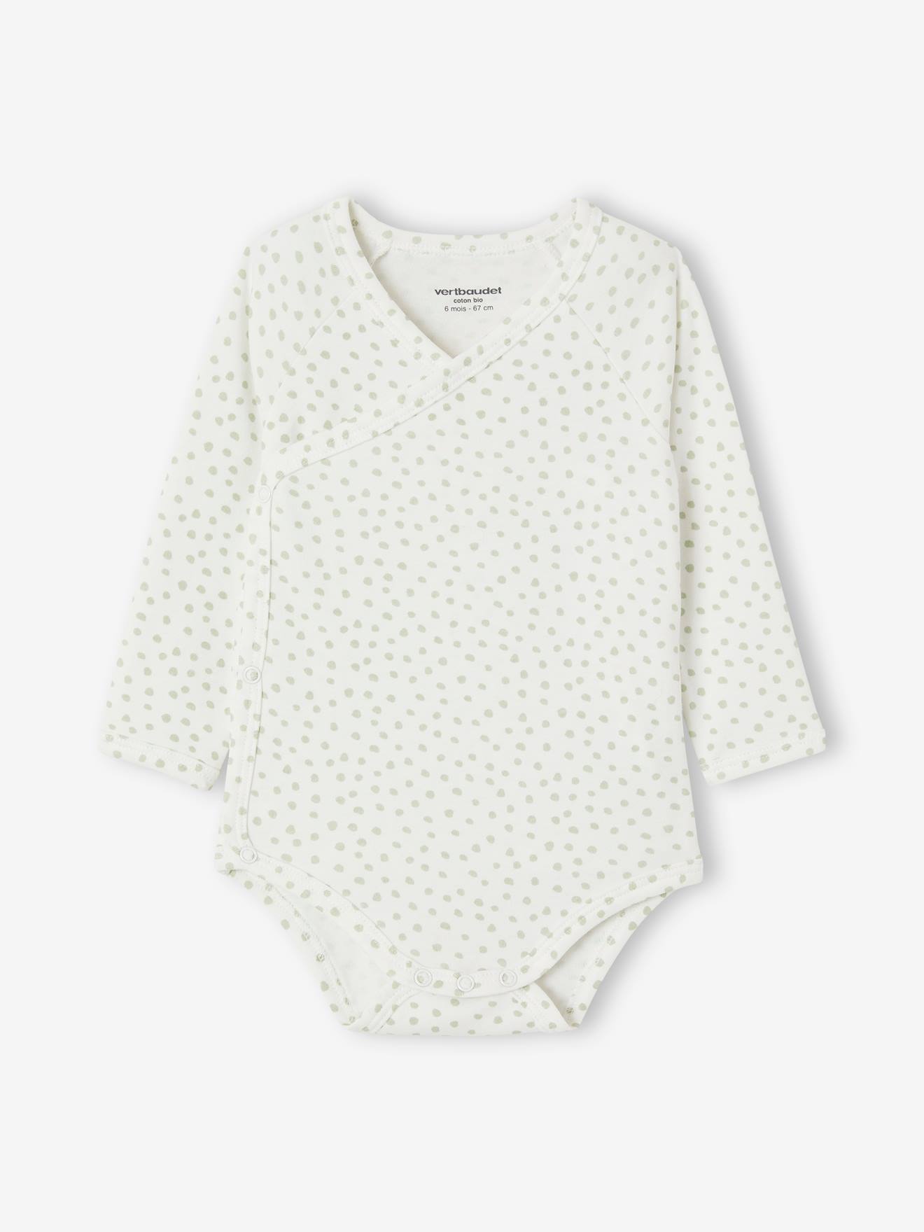 Vertbaudet 3er-Pack Baby Wickelbodys Bio-Baumwolle Oeko-Tex - pack aqua löwe