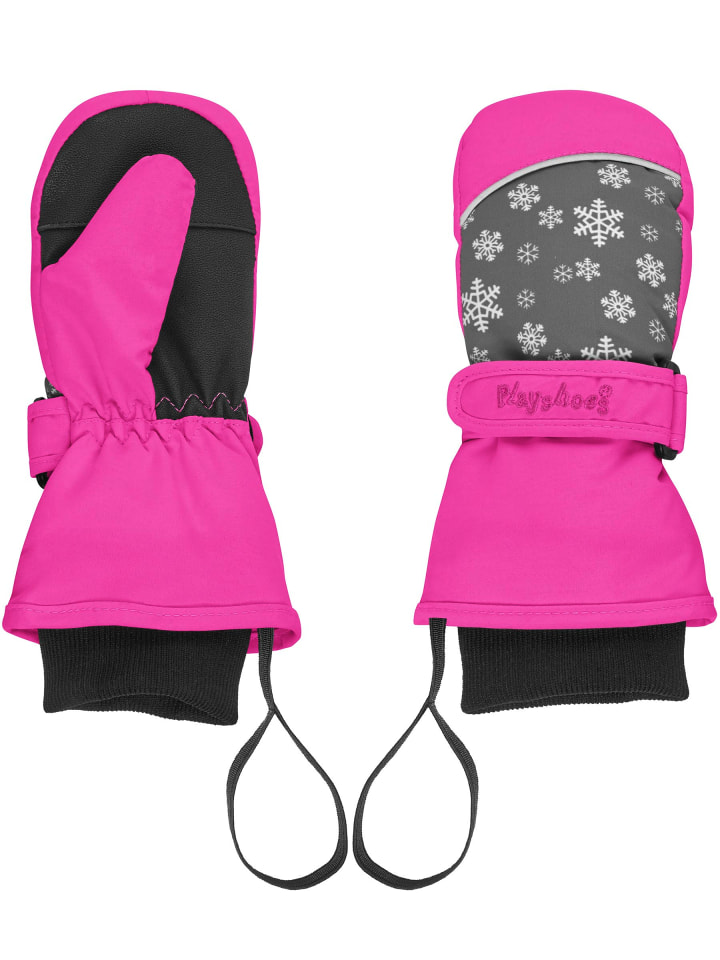 Playshoes Fäustling Schneeflocken in Pink günstig kaufen