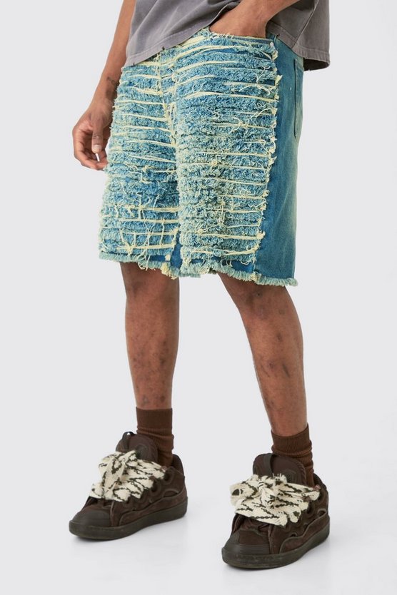 Tall lockere zerrissene Shorts