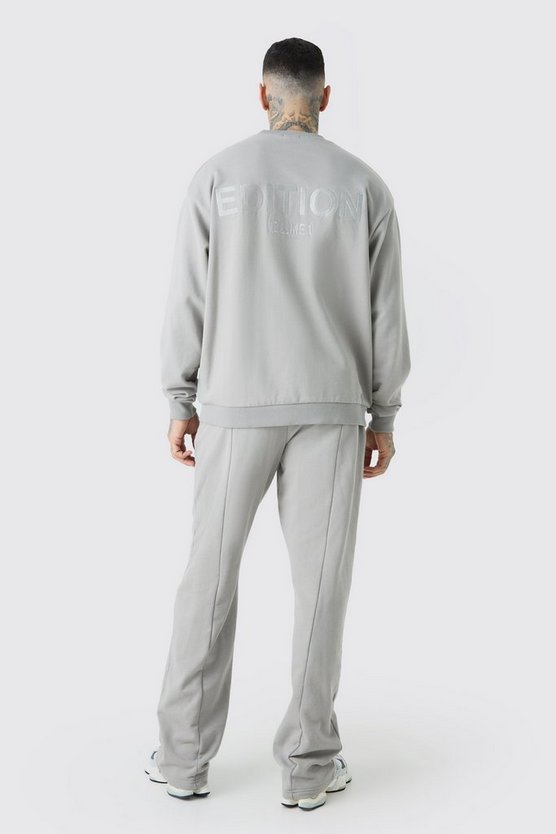 Tall lockere Jogginghose mit geteiltem Saum
