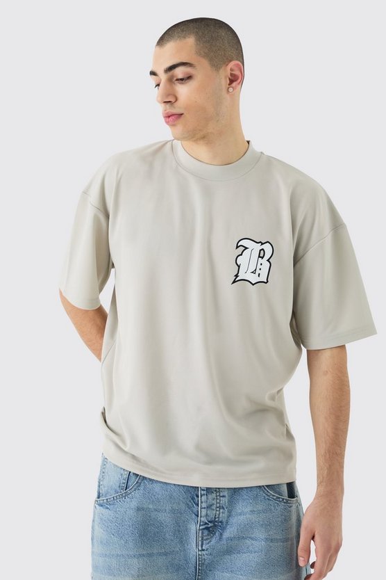 Oversize B Mesh-Oberteil