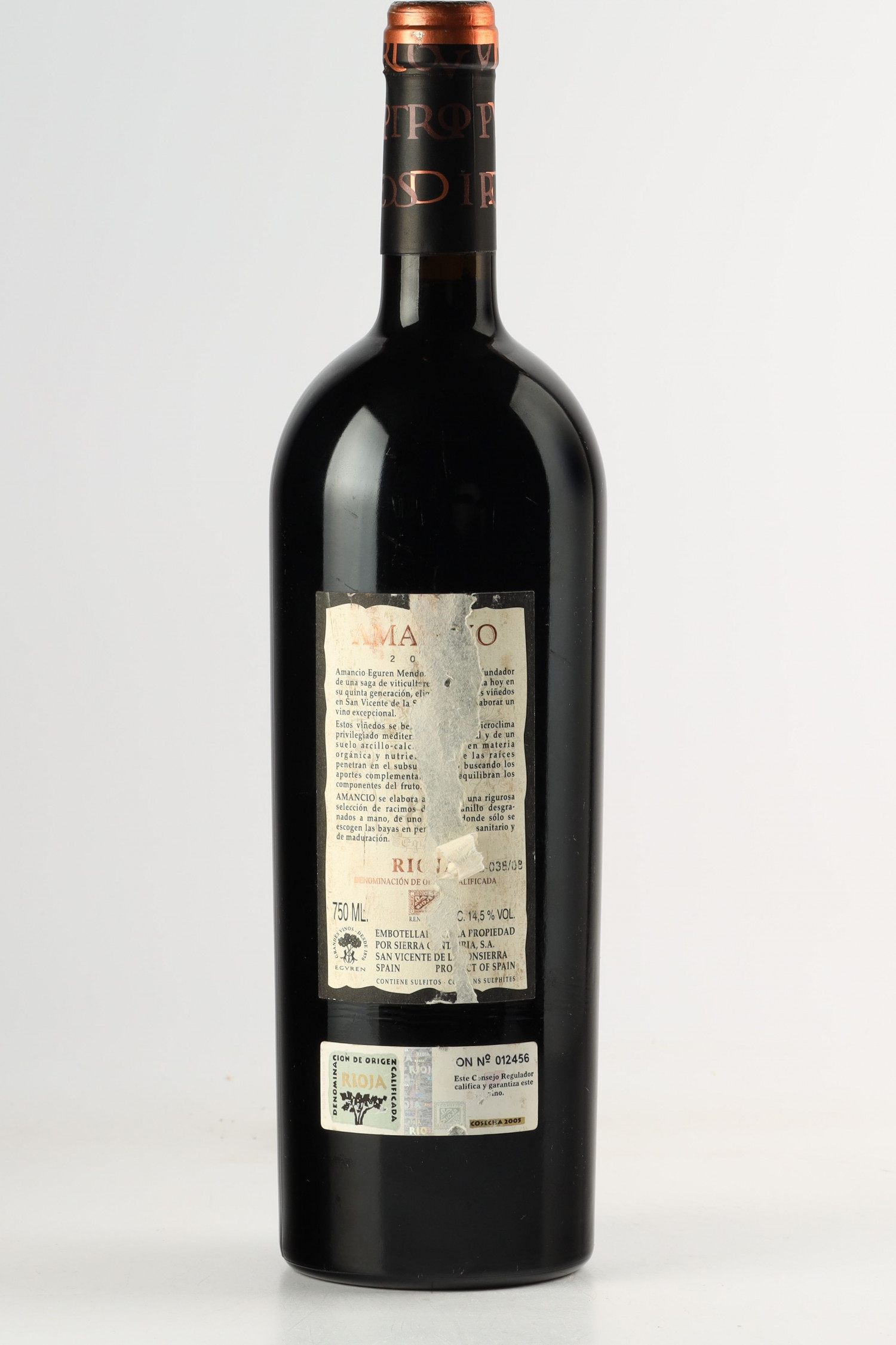 Sierra Cantabria Amancio 2005, Rioja