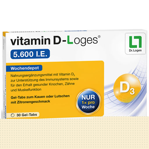 VITAMIN D-LOGES 5.600 I.E. Wochendepot Kautabl.  30 St  Kautabletten